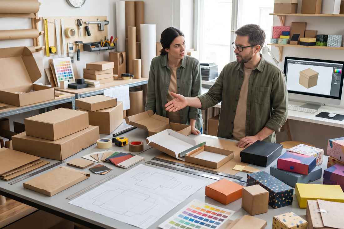Custom packaging products and packaging materials