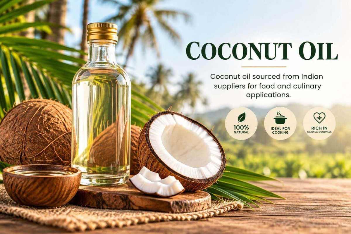 Coconut oil sourced from India