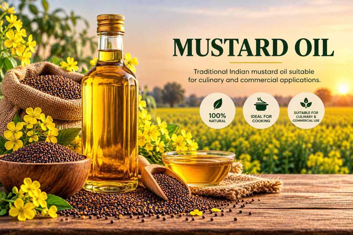 Traditional Indian mustard oil